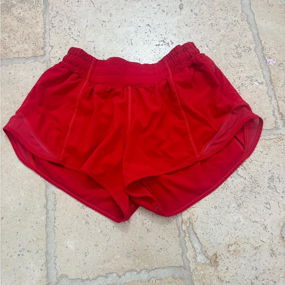 Red Lululemon Shorts